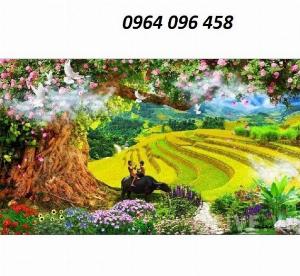 Tranh cảnh thiên nhiên 3d - tranh gạch 3d - 765CP