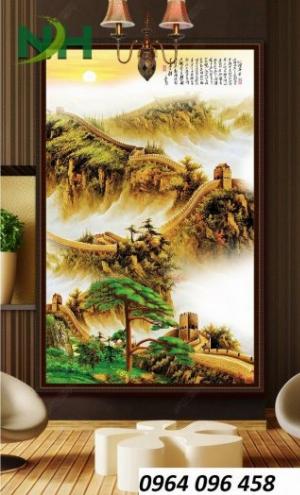 Tranh vạng lý trường thành - tranh gạch 3d - KGD3