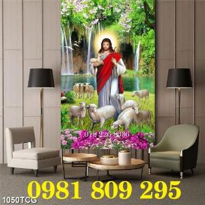 Tranh 3d công giáo - tranh lòng chúa thương xót DFG4T