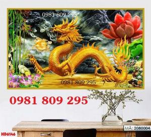 Tranh rồng phượng - gạch tranh 3d rồng trang trí G87J