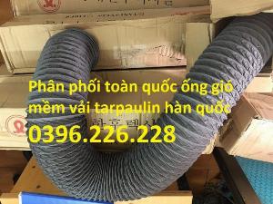 Ống gió mềm vải thông khí chịu nhiệt , ống hút bụi vải lõi thép phi 100 giá tốt.