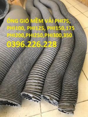 Ống gió mềm vải thông khí chịu nhiệt , ống hút bụi vải lõi thép phi 100 giá tốt.