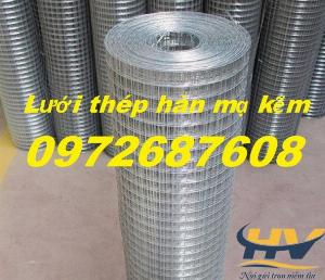 Lưới hàn ô vuông mạ kẽm, lưới thép hàn mạ kẽm D3, D4 ô 50x50