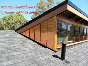 Cung cấp thi công tấm lợp bitum phủ đá, tấm lợp nhựa đường rắc đá, tấm lợp giả đá