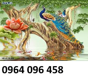 Gạch tranh 3d ốp tường phòng khách - phòng ngủ 432WP