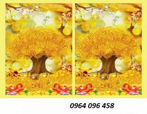 Tranh gạch 3d phong thủy phòng khách 767CP