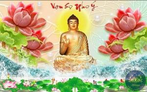 Tranh phật phòng thờ tranh gạch 3d phật phòng thờ 543SP
