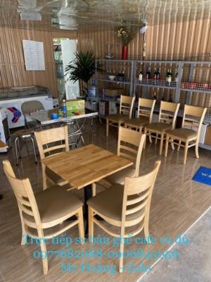 Bán ghế gỗ nệm caffe giá tốt.