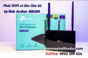 Router TP-Link Archer MR200 Phát WiFi 2 tính...