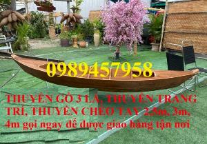 Xuồng gỗ trưng bày nhà hàng 3m, 4m, 5m