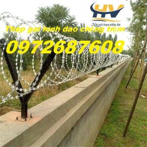 Dây thép gai hình dao bọc nhựa giá rẻ