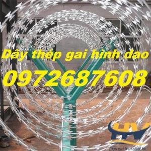 Dây thép gai hình dao bọc nhựa giá rẻ