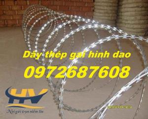 Dây thép gai hình dao bọc nhựa giá rẻ