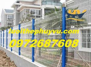 Sản xuất hàng rào sơn tĩnh điện, hàng rào mạ kẽm, hàng rào cột trái đào