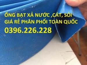 Đại lý ống bạt xả nước các loại , ống bạt pvc màu xanh giá tốt phi 120, phi 150, phi 200