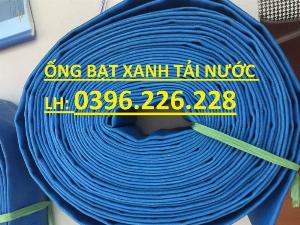 Đại lý ống bạt xả nước các loại , ống bạt pvc màu xanh giá tốt phi 120, phi 150, phi 200