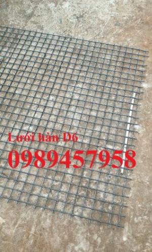 Lưới thép phi 6 50x50, Lưới hàn chập D6 50x50, Lưới đổ sàn A10 200x200, D10 a 200x200