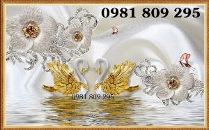 Tranh gạch ốp tường hoa ngọc 563ER