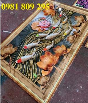 Tranh cá chép - tranh gạch ốp tường