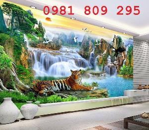 Gạch tranh phong thủy - gạch tranh 3d hổ GDSF7