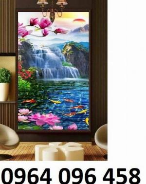 Tranh 3d thác nước gạch tranh 3d thác nước - 4333AC