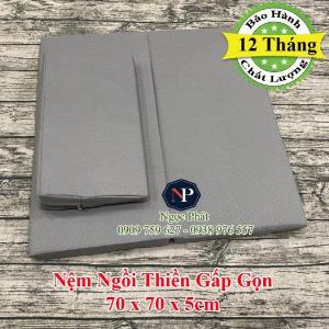 Đệm Ngồi Thiền Định 70x70cm Tọa Cu Và Bồ Đoàn - Ruột Nệm Siêu Bền Không Xẹp Lún