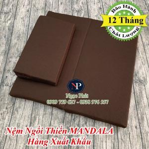 Đệm Ngồi Thiền Định 70x70cm Tọa Cu Và Bồ Đoàn - Ruột Nệm Siêu Bền Không Xẹp Lún