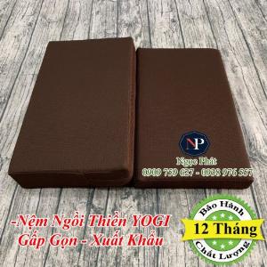 Đệm Ngồi Thiền YOGI 60x50cm Gấp Gọn - Ruột Nệm Siêu Bền Không Xẹp Lún - Vận Chuyển Quốc Tế