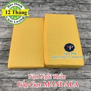 Đệm Ngồi Thiền YOGI 60x50cm Gấp Gọn - Ruột Nệm Siêu Bền Không Xẹp Lún - Vận Chuyển Quốc Tế