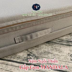 Đệm Ngồi Thiền YOGI 60x50cm Gấp Gọn, Yoga Thiền Định, Ruột Nệm Siêu Bền - Tọa Cụ Bồ Đoàn Kiết Già Quỳ Lạy.
