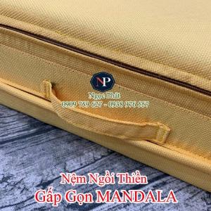 Đệm Ngồi Thiền YOGI 60x50cm Gấp Gọn, Yoga Thiền Định, Ruột Nệm Siêu Bền - Tọa Cụ Bồ Đoàn Kiết Già Quỳ Lạy.