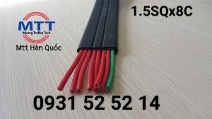 Dây điện dẹt cầu trục 1.5SQx8C