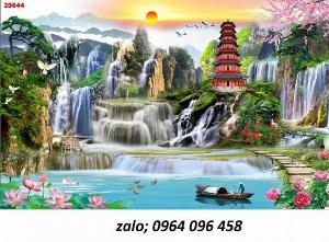 Tranh gạch 3d ốp tường ngoài trời NBV55