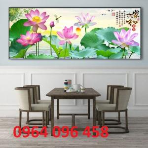 Tranh gạch 3d hoa sen - gạch tranh 3d hoa sen 7644sx