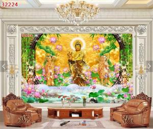 Tranh gạch 3d phật phòng thờ NBV31