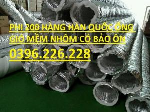 Ống gió nhôm bảo ôn hàn quốc dài 10m D200, D250, D300, D350, D400 giá tốt.