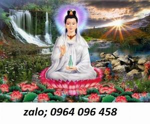 Tranh gạch 3d phật quan âm - gạch tranh 3d phật quan âm 432AM