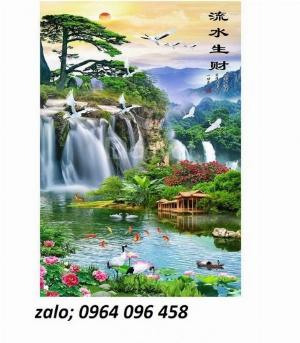 Tranh gạch khổ đứng 3d -53XM