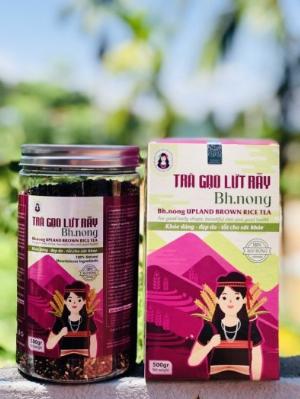 Trà gạo lứt rẫy Bh.nong hộp 500gr, thải độc tốt cho sức khỏe, giữ dáng, đẹp da