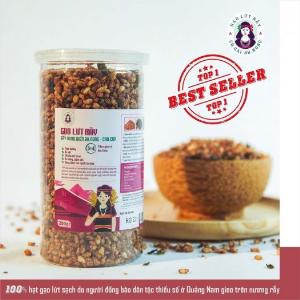 Trà gạo lứt rẫy Bh.nong hộp 500gr, thải độc tốt cho sức khỏe, giữ dáng, đẹp da