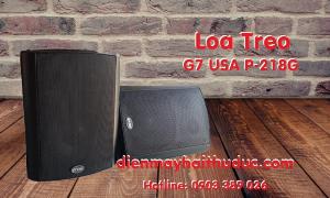 Loa G7 USA P218G thiết kế treo tường quán cafe, spa, hớt tóc