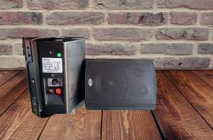 Loa G7 USA P218G thiết kế treo tường quán cafe, spa, hớt tóc