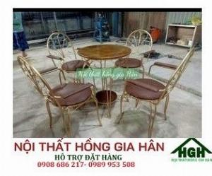 Bàn ghế cafe sân vườn giá rẻ hgh5