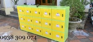 Tủ nhựa đựng cặp sách trẻ em có cửa