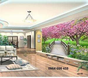 Tranh phong cảnh 3d thiên nhiên tranh gạch 3d cảnh thiên nhiên - JHF3