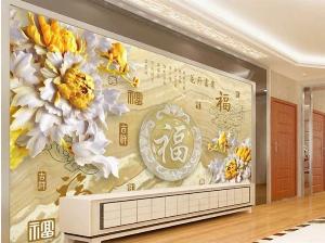 Mẫu gạch tranh 3d trang trí phòng khách phòng ngủ đẹp sang trọng - 533SL
