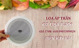 Loa âm trần G7 USA P-206 đường kính đúng 20cm