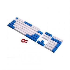 Keycap 108 - Blue White (PBT Xuyên LED).