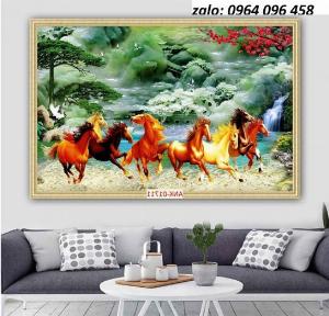 Tranh gạch mã đáo thành công 3d tranh gạch 3d - HBVV5