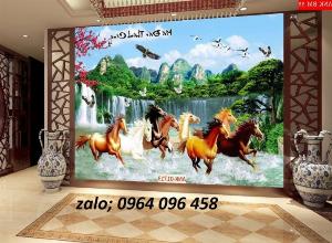 Tranh gạch mã đáo thành công 3d tranh gạch 3d - HBVV5